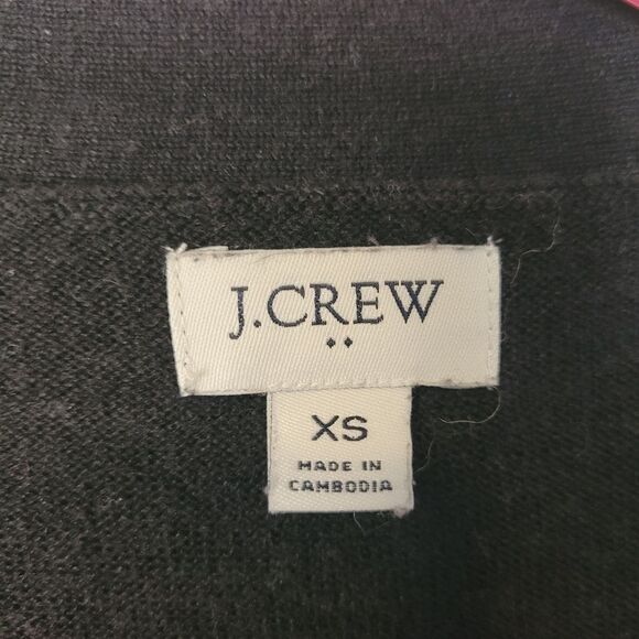 J. Crew Black Open Front Cardigan Size XS - Picture 2 of 3